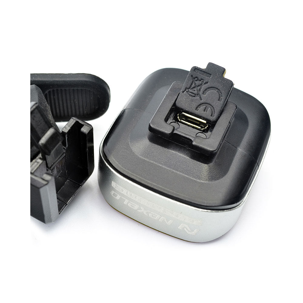 Front bike light NEXELO bicycle lamp front battery 5 functions Model SQUARE