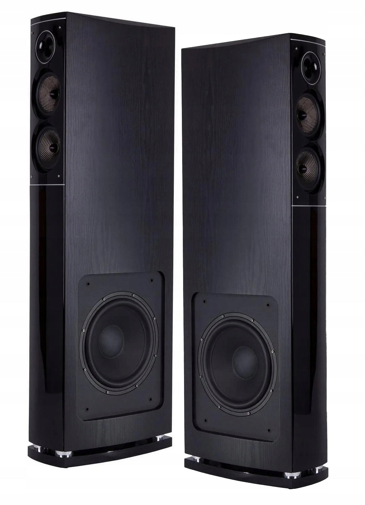 Front floor speakers stereo M-Audio HRS 85 MKII black (piano black)