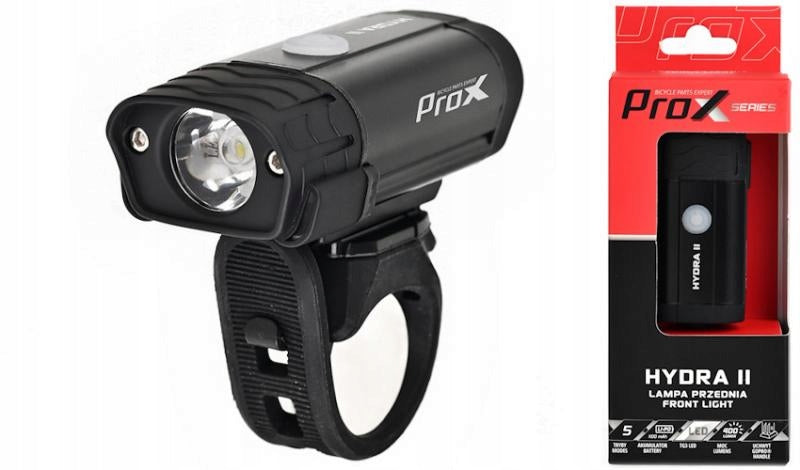 Front lamp PROX HYDRA II 400Lm, 1100mAh, USB-C Color black