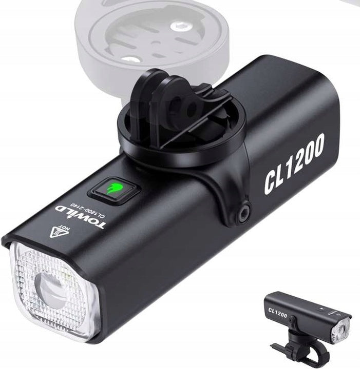 Front lamp Towild CL 1200 lumens, powerbank