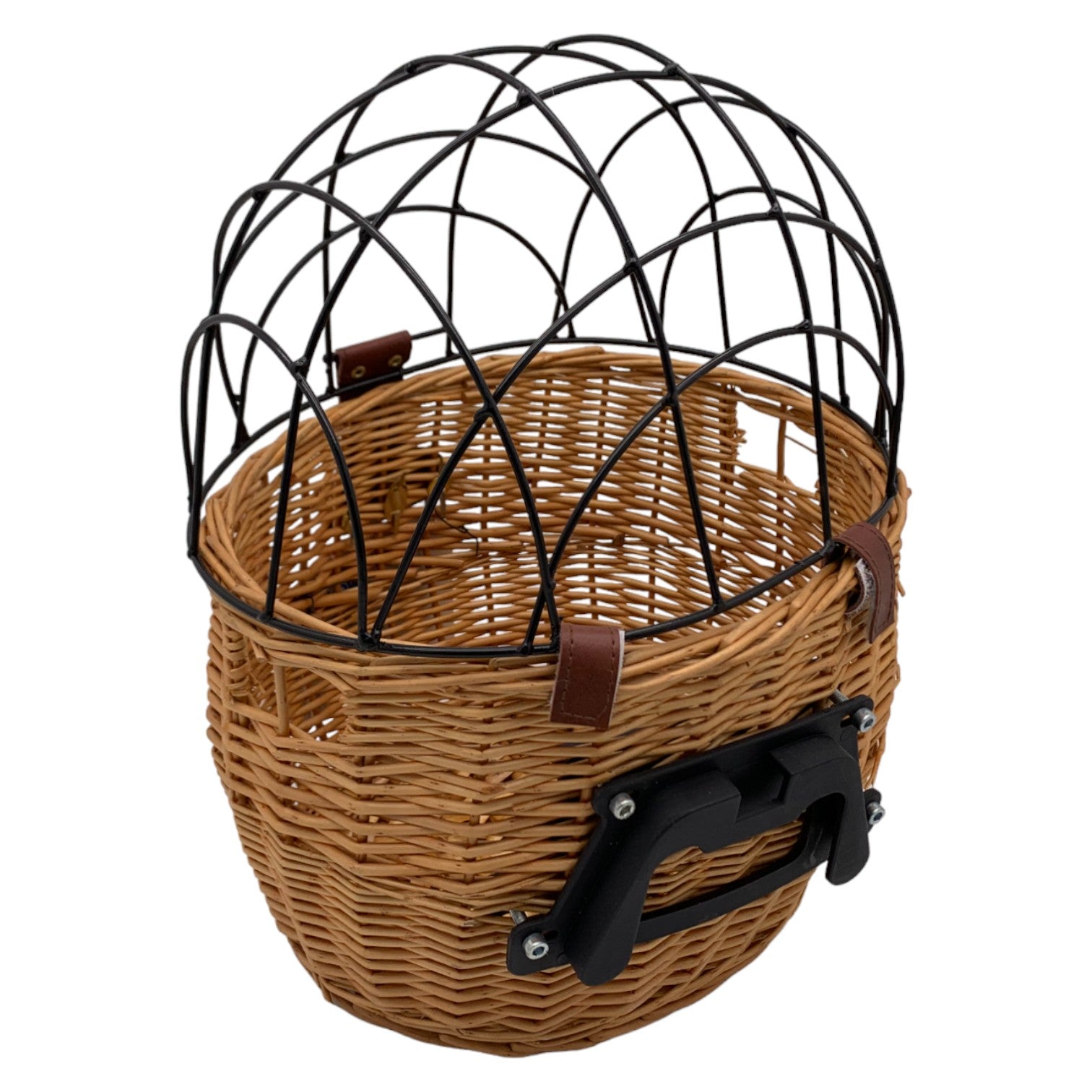 Front wicker bicycle basket for transporting animals Torq ARK011 Main material wicker