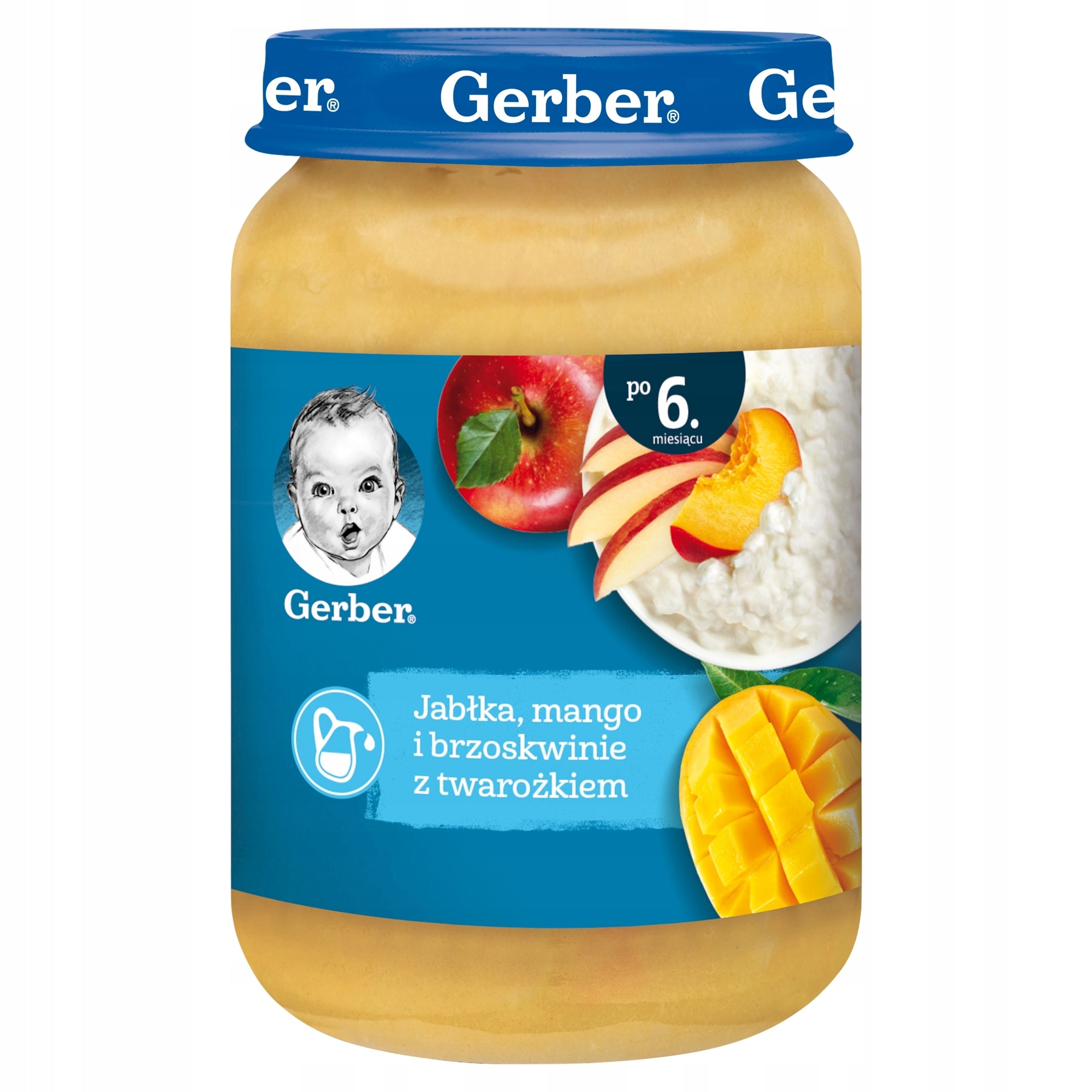 Fruit Dessert Gerber after 6 months 8x 190 g Brand Gerber