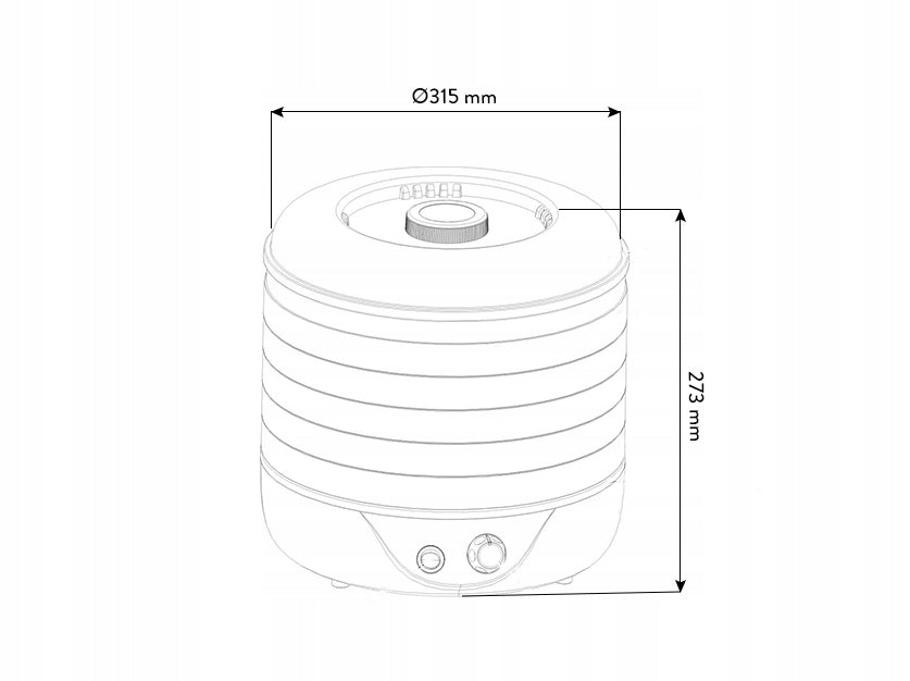 Fruit Mushroom Dryer Vegetable ZYLE 245W 5 Sit Dehydrator Dominant color white