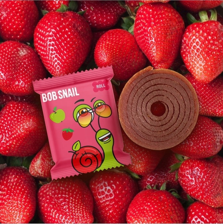 Fruit Rolls 42 pieces MIX Flavours 420g ( 42 x 10g ) Bob Snail Brand Bob Snail