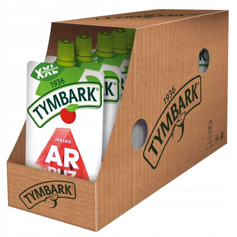 Fruit mousse for children Tymbark Watermelon Apple Chokeberry 10x 200g Snack