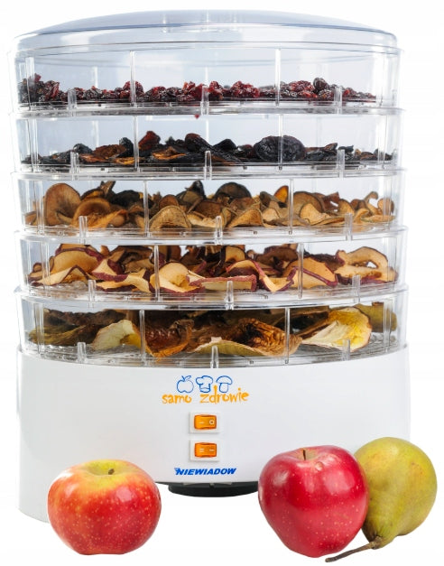 Fruit mushroom dryer ADJUSTABLE HEIGHT 5 SIEVES NIEWIADÓW 970.04 500W Manufacturer code 970.04