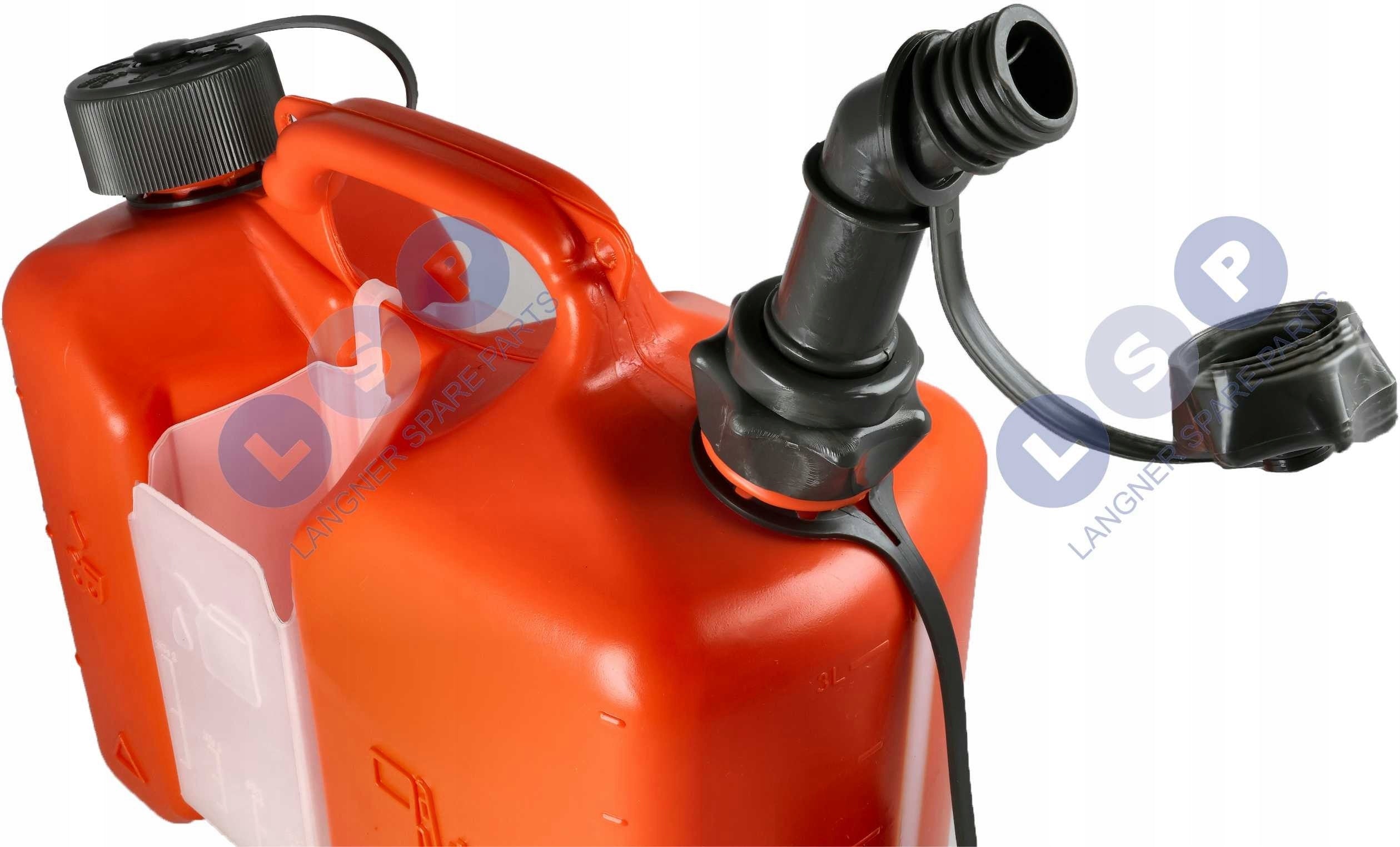 Fuel Canister 3L For Chain Lubrication Oil 1.5L 2in1 With Funnel Diameter 27 mm