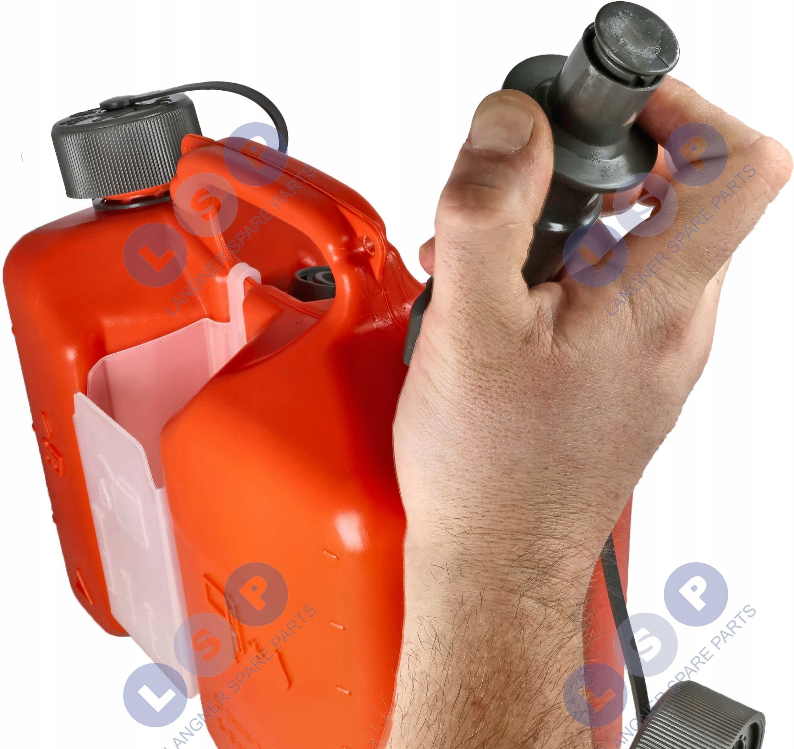 Fuel Canister 3L For Chain Lubrication Oil 1.5L 2in1 With Funnel Length 0.29 m