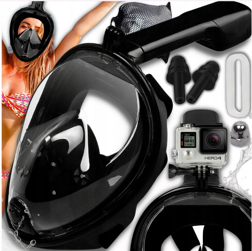Full Face Diving Mask L/XL Folding for Swimming Snorkeling CZA