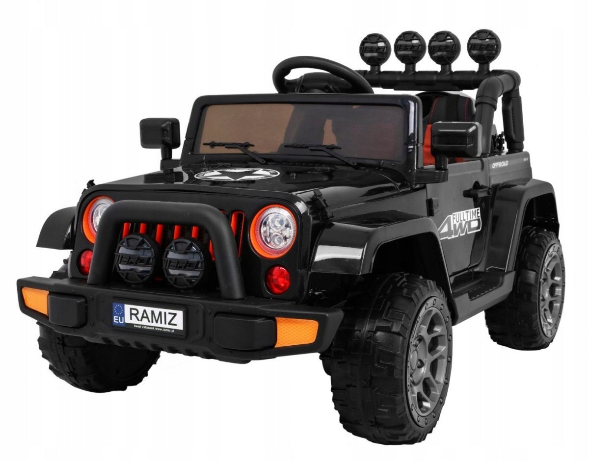 Full Time 4WD Off-Road Car for Kids Black + 4x4 Drive + Remote Control Packaging status original
