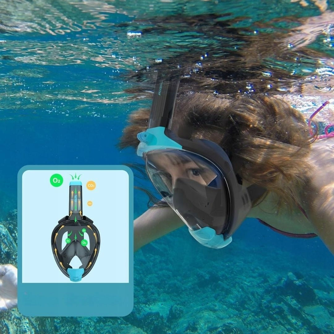 Full face diving mask Acure SN04 black Brand Acure