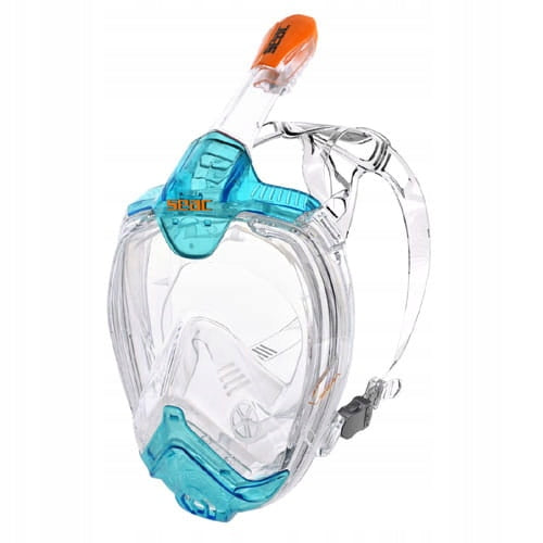 Full face diving mask, with tube Seac Libera blue