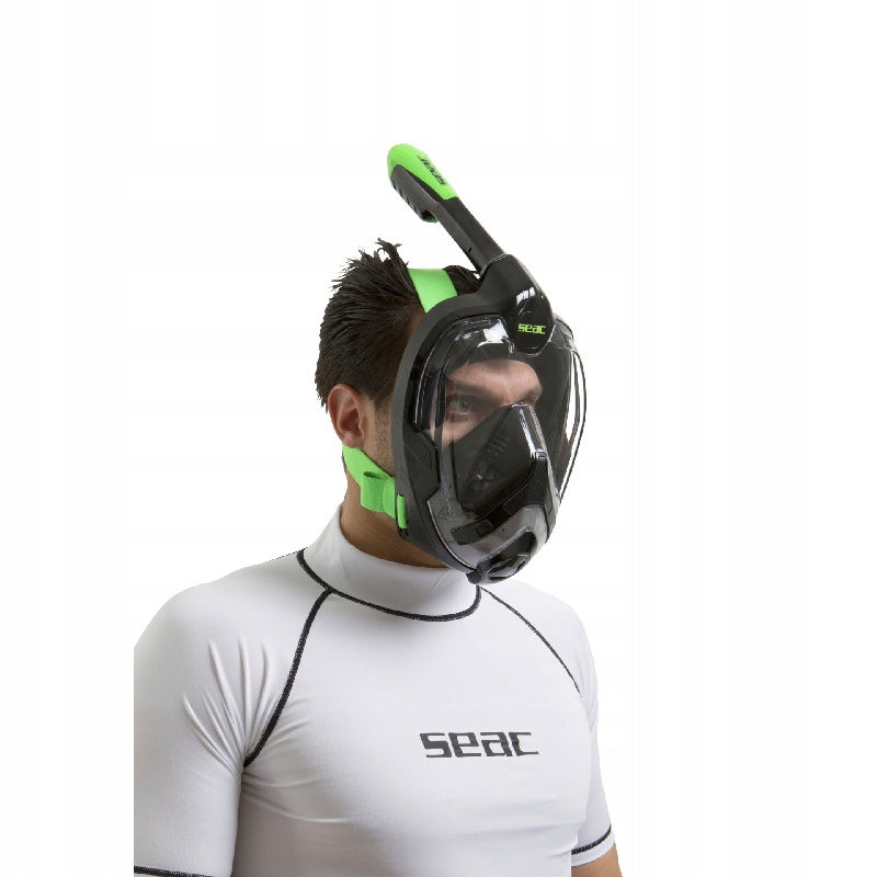 Full face mask SEAC UNICA L/XL black/lime Color black