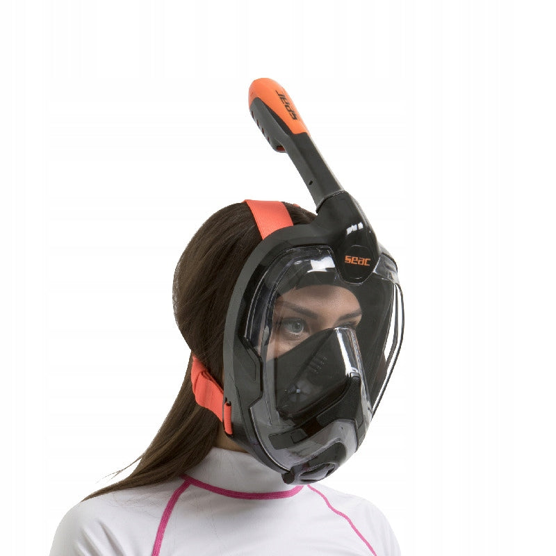 Full face mask SEAC UNICA S/M black/pomar. Color black