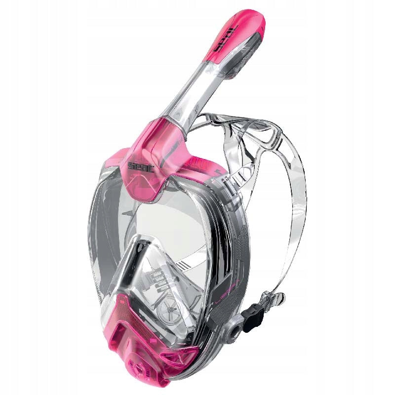 Full face mask Seac Libera S/M - snorkeling, panorama, pink