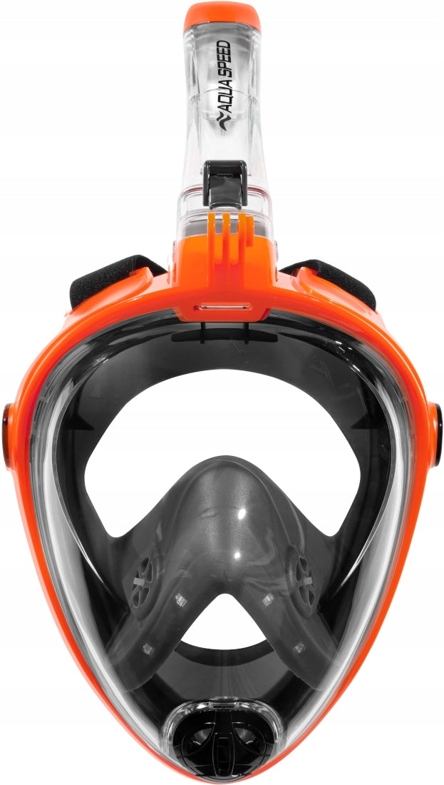 Full face mask for snorkeling AQUA SPEED Spectra S/M Color red