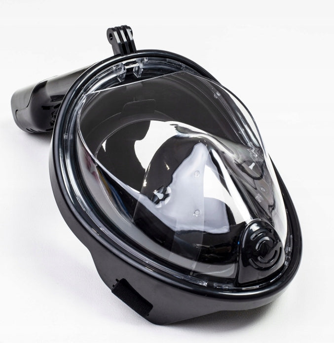 Full face mask, with snorkel tube black L/XL Gender not applicable