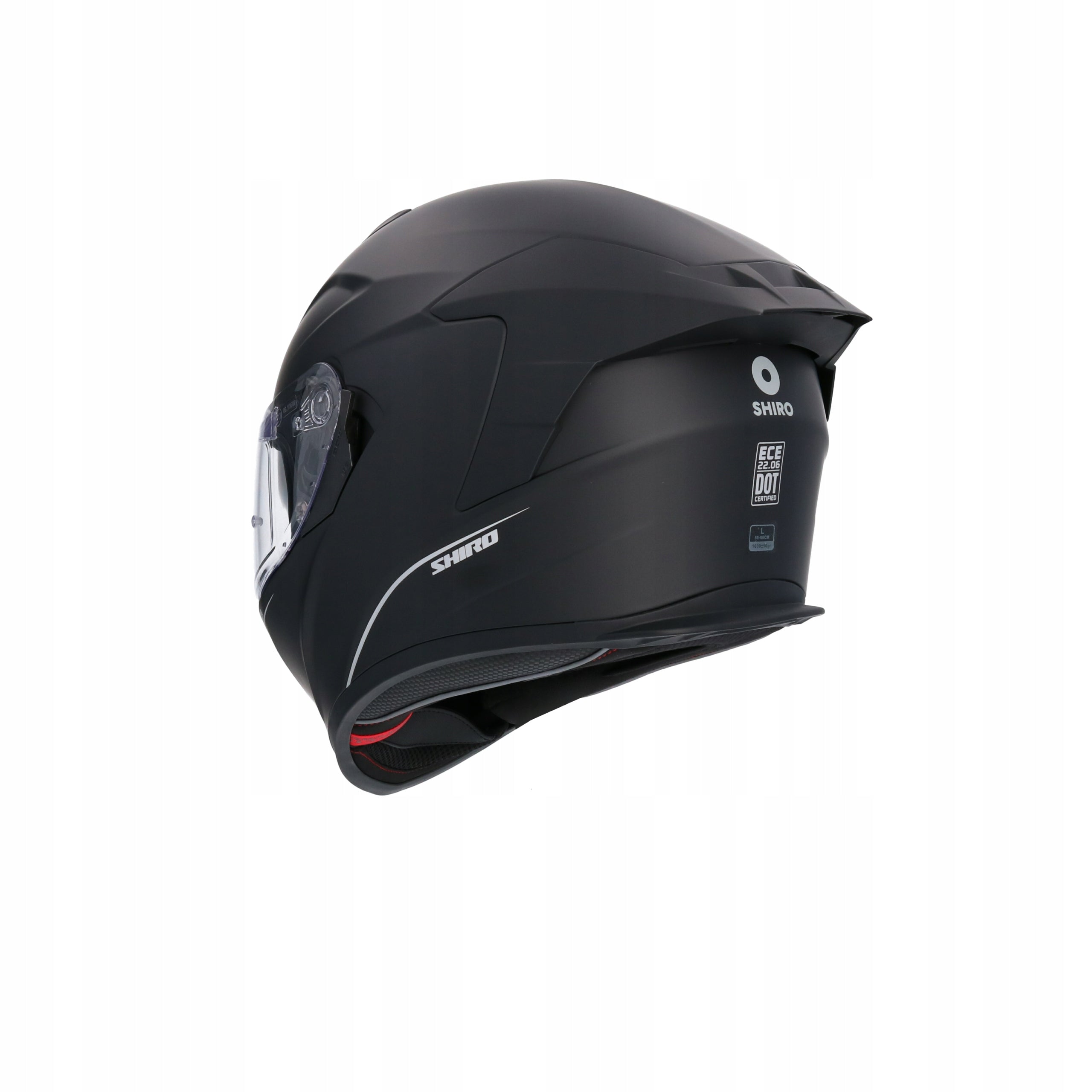 Full sport motorcycle helmet SHIRO Raptor black mat L (59-60) Manufacturer Shiro