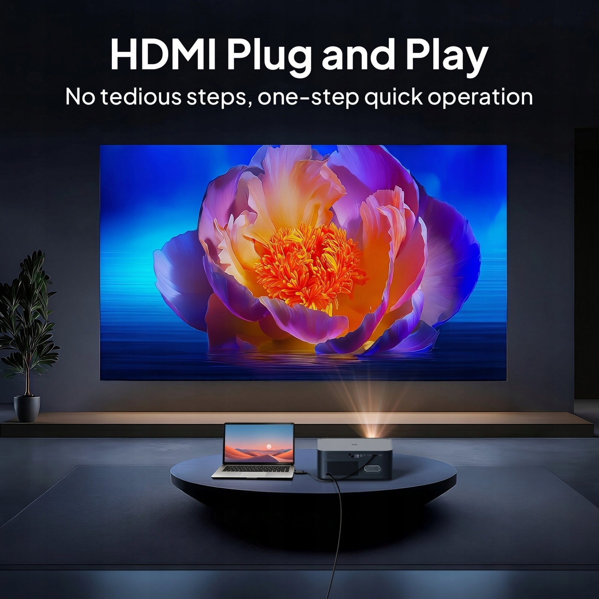 FullHD 4K LED 1700 ANSI GoogleTV Auto Focus 16:9/4:3 45-300" LCD Projector Manufacturer code BYI_VEVSHAOA24MAX
