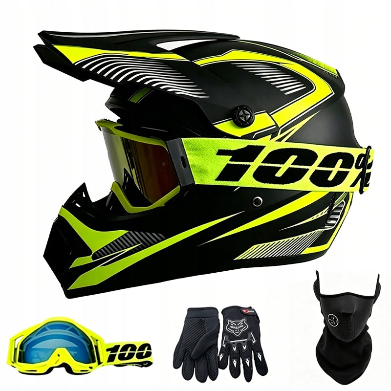 Fullface Helmet for Cross / Enduro / Motorcycle / Scooter / Bikes M