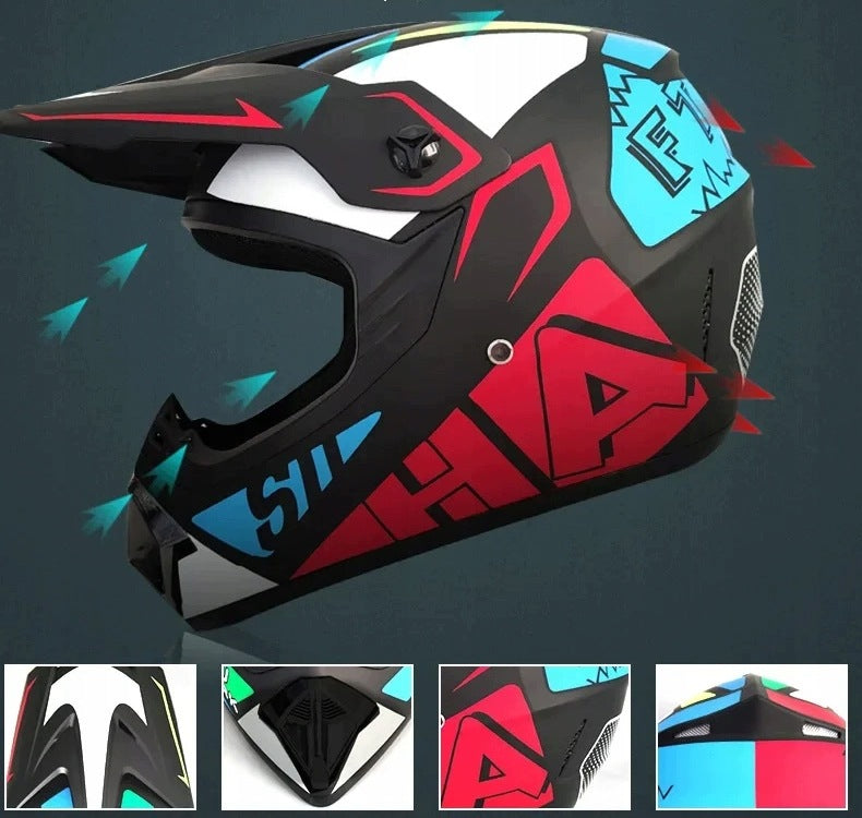 Fullface helmet for Cross / Enduro / Motorcycle / Scooter / Bikes S 53-54 cm Manufacturer no brand