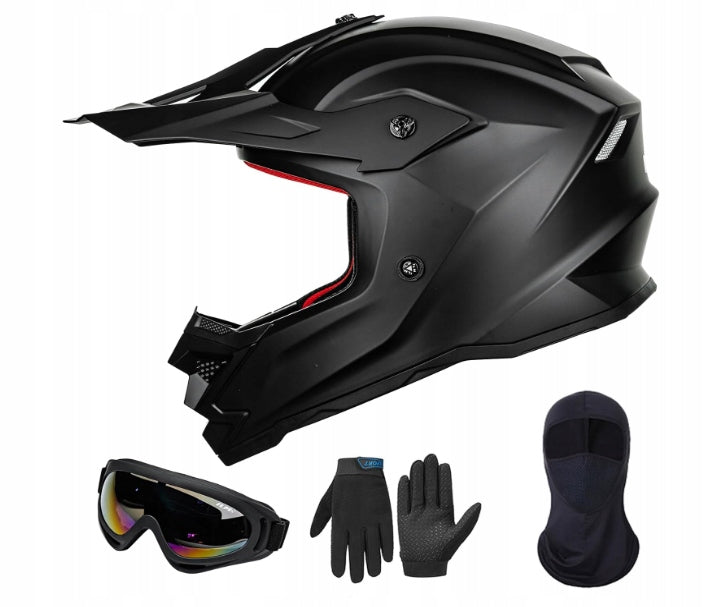 Fullface junior motocross helmet ILM-B07 Black YL 51-52cm
