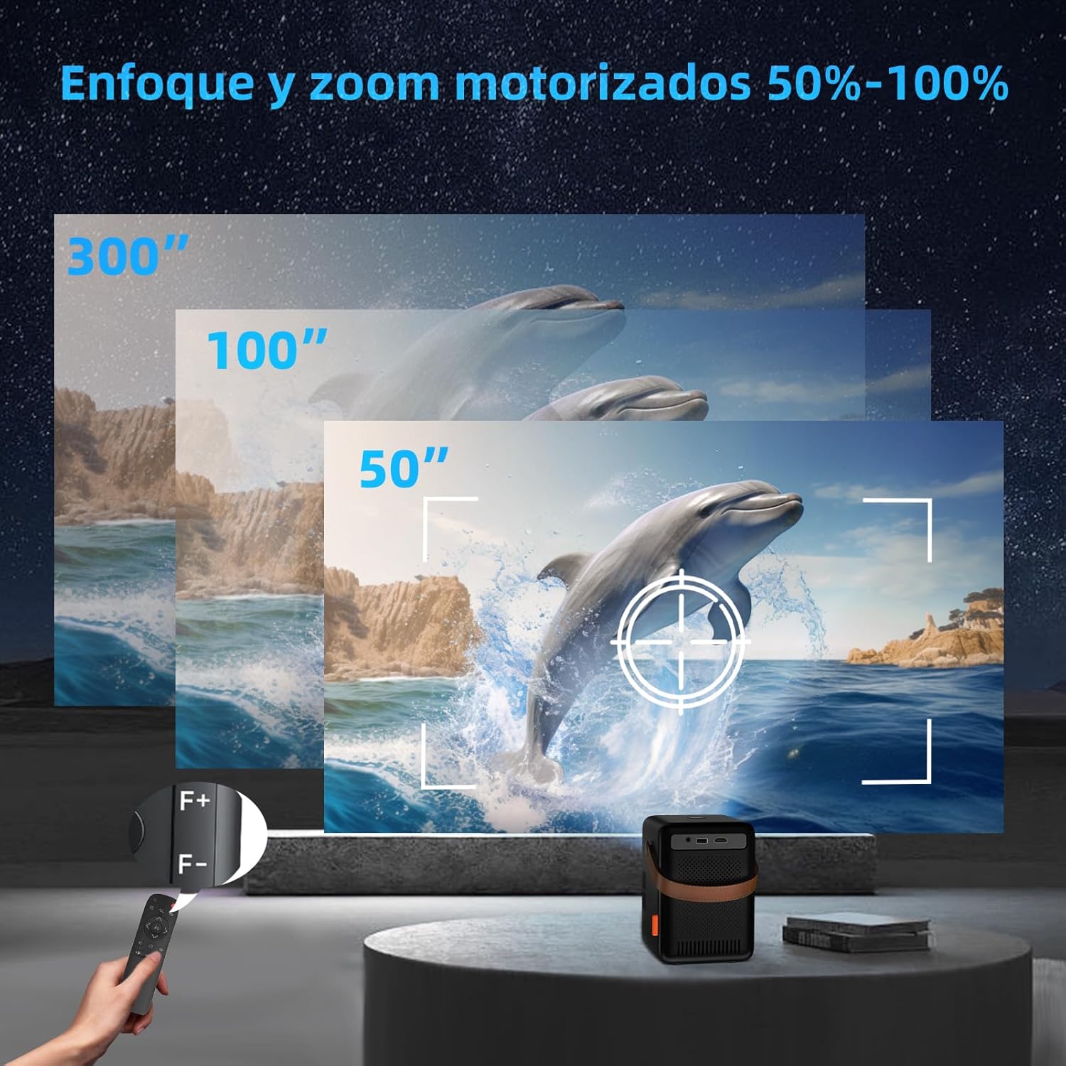 FunFlix G1 PORTABLE SMART HOME PROJECTOR Bluetooth WiFi Packaging status original