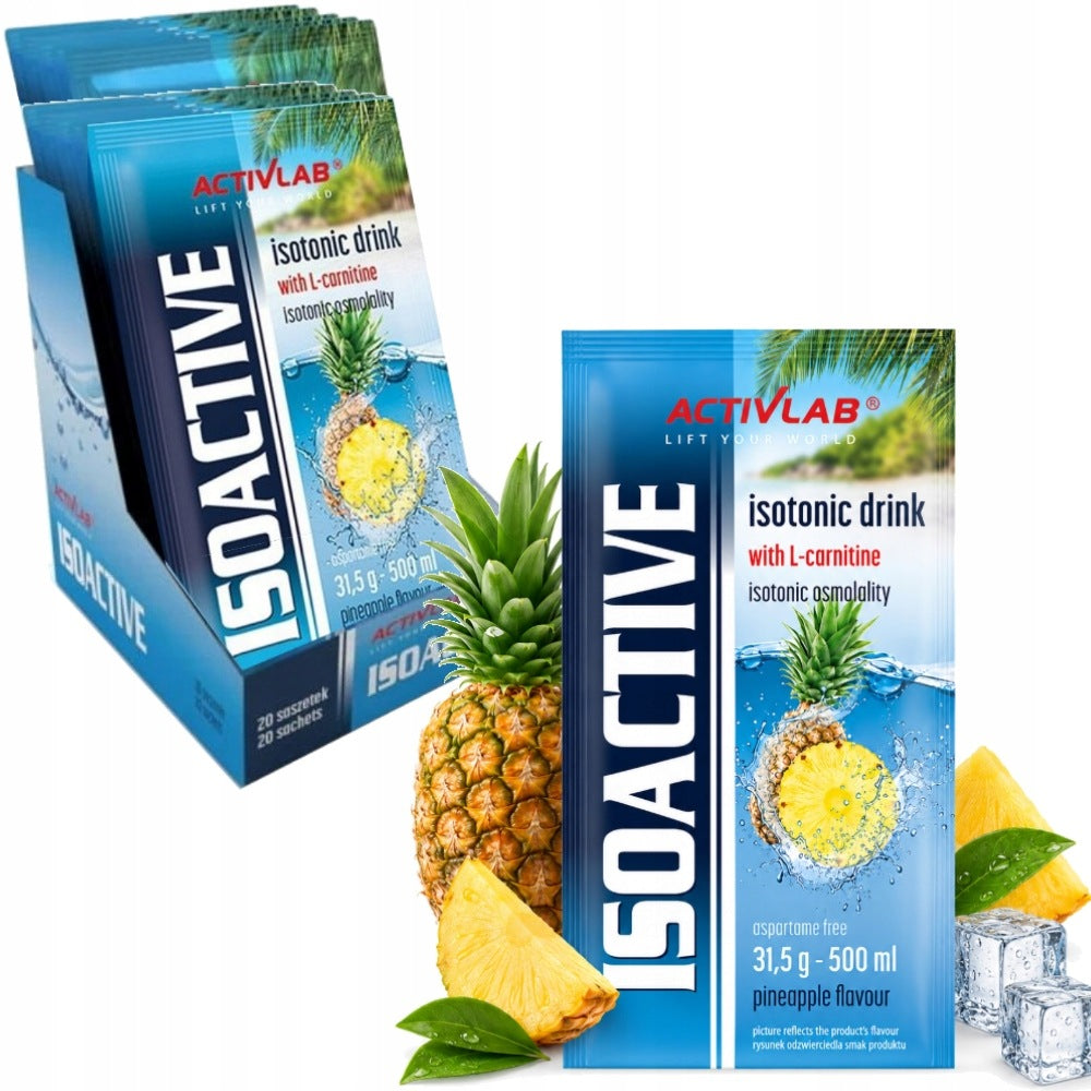 Functional Isotonic ACTIVLAB ISOACTIVE pineapple 31,5g electrolytes x20pcs