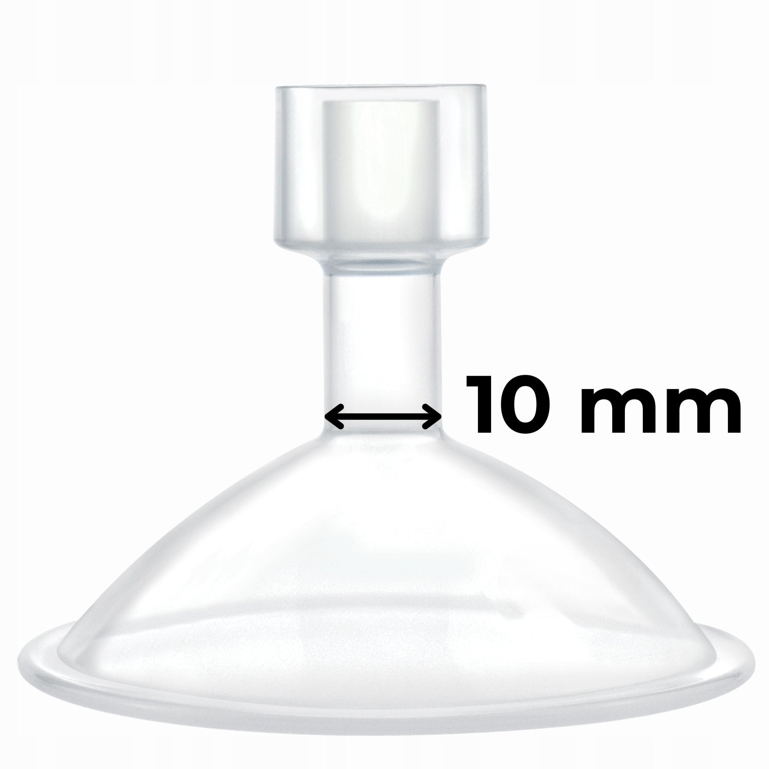 Funnel for breast pump bowl 10 mm