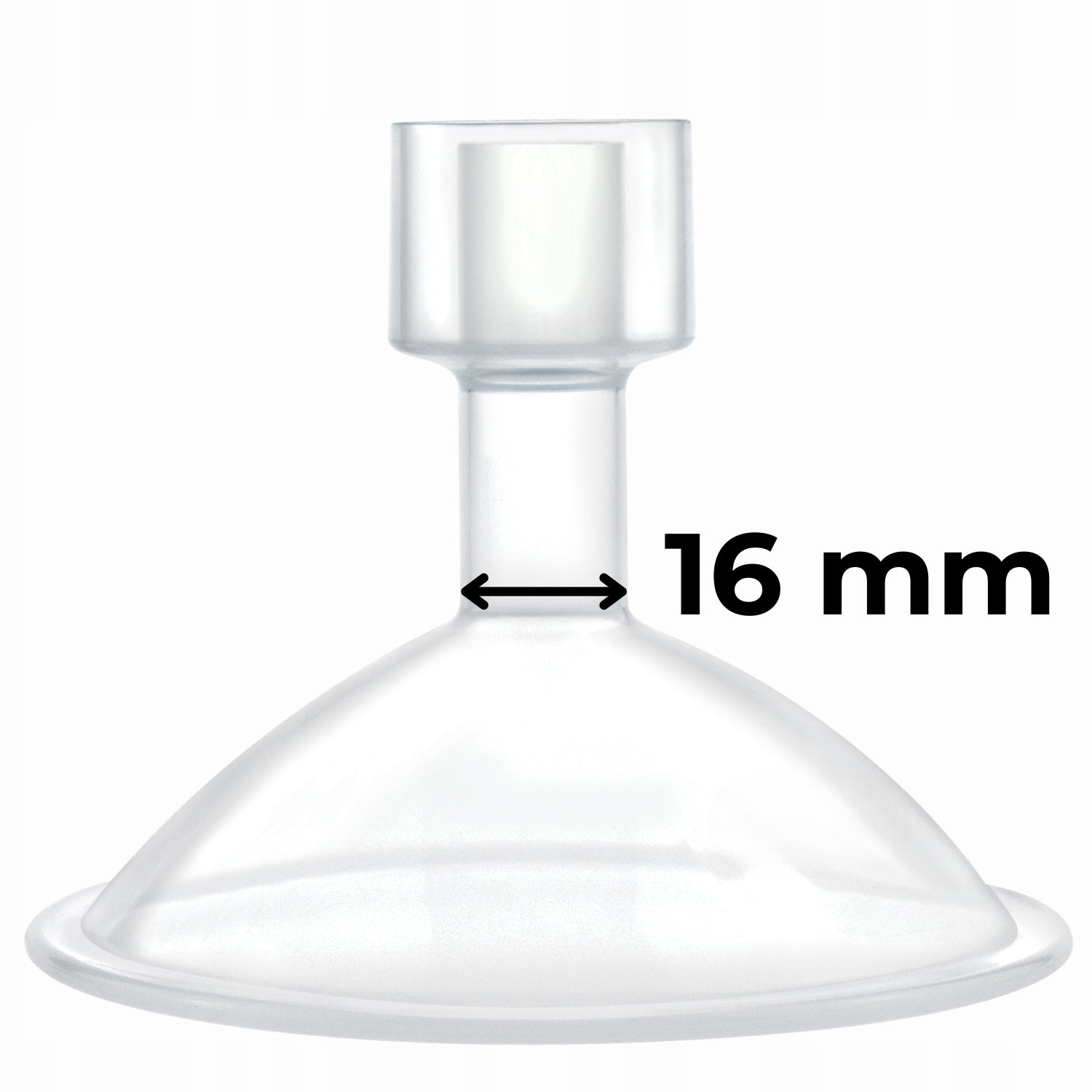 Funnel for breast pump bowl 16 mm