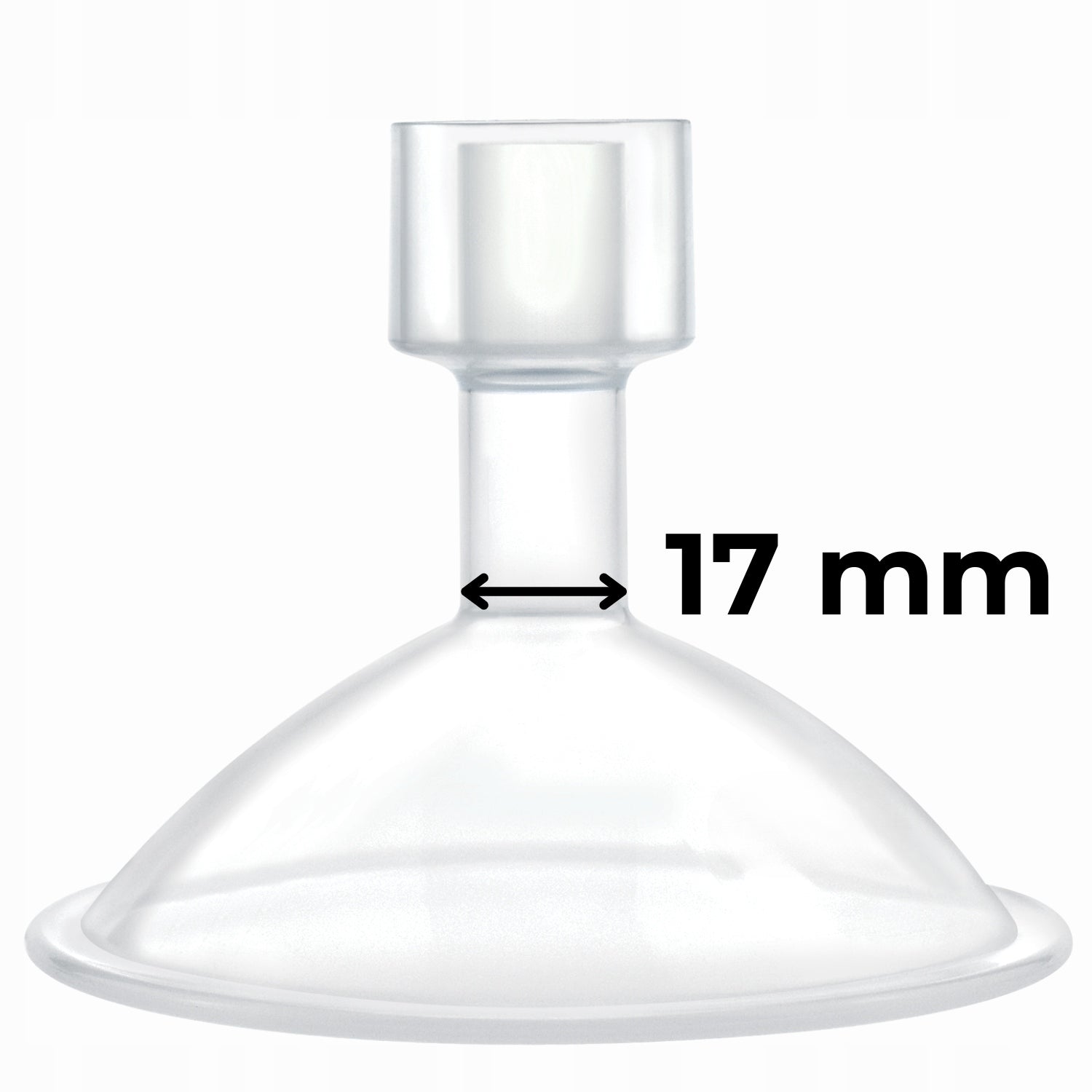 Funnel for breast pump bowl 17 mm