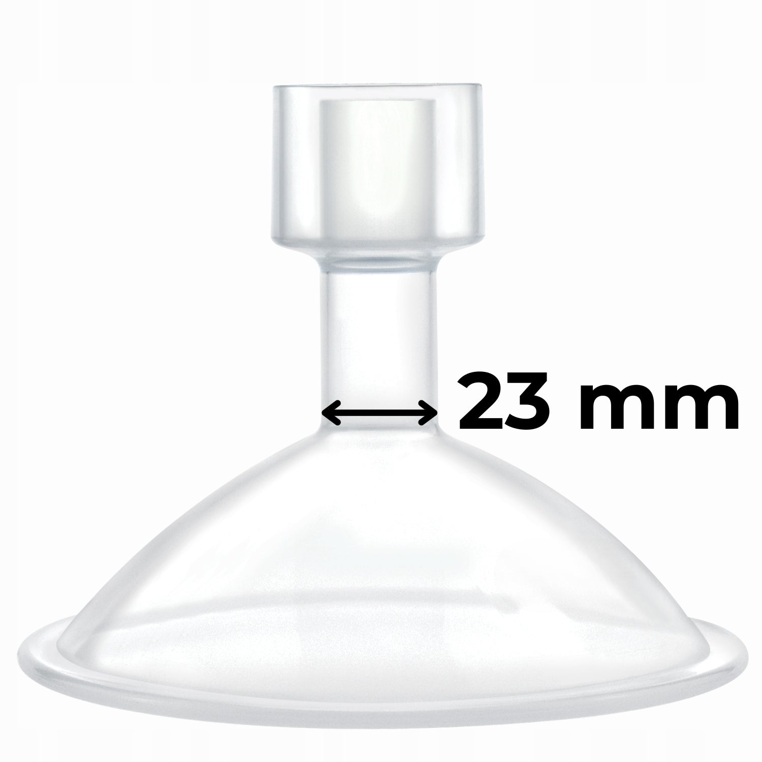 Funnel for breast pump bowl 23 mm