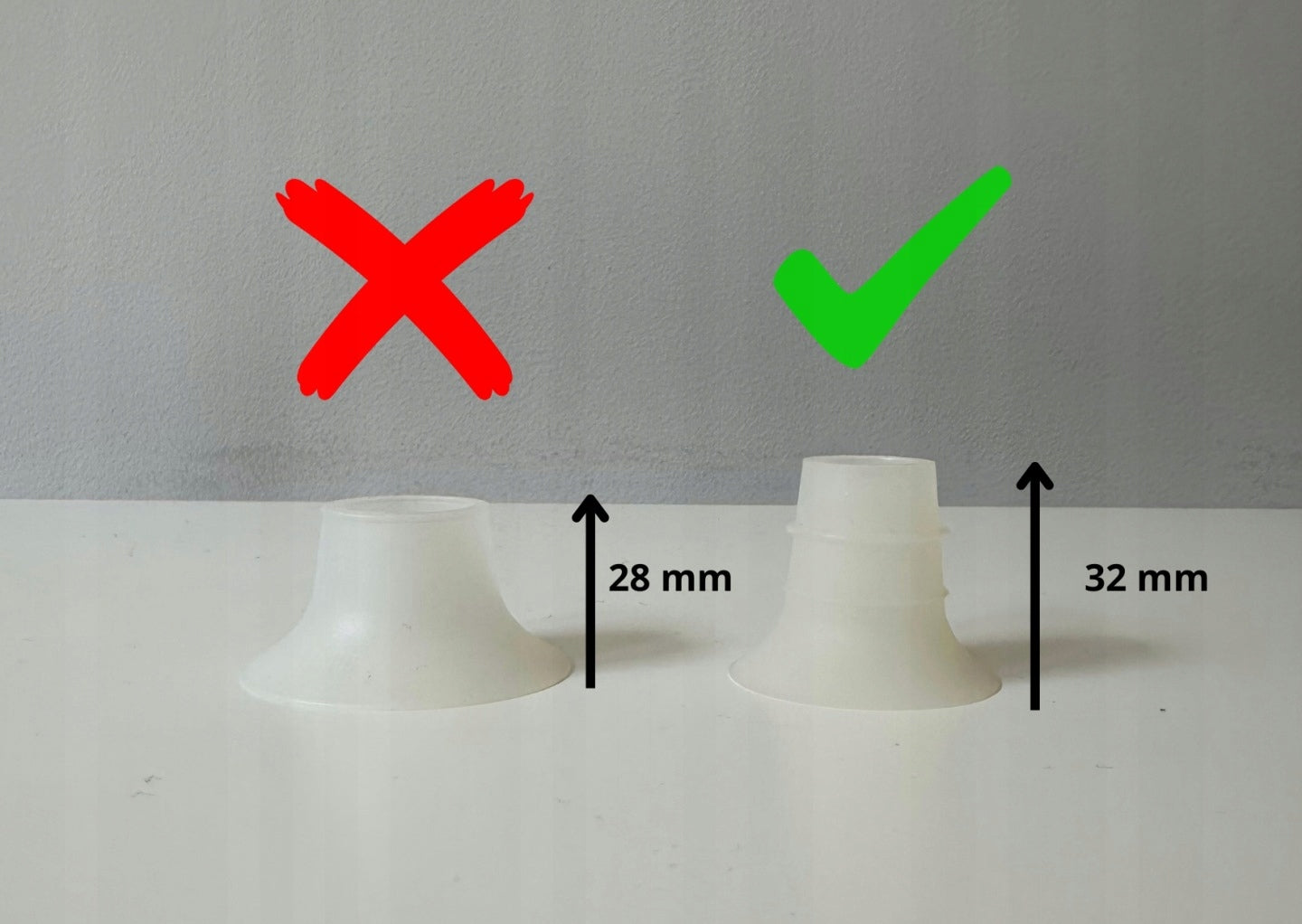 Funnel insert 24 mm short size 14 mm - 1 piece Packaging status original