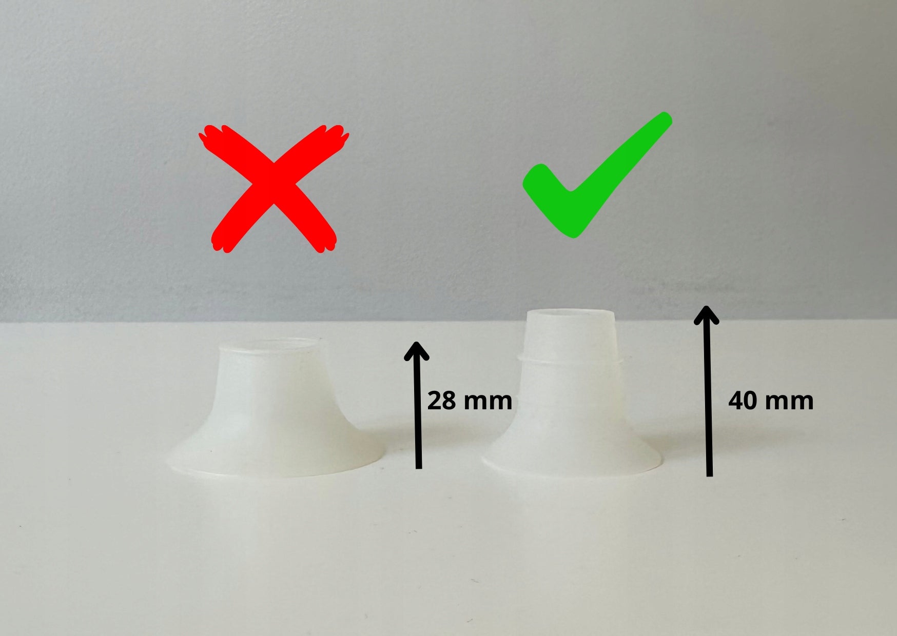 Funnel insert 25 mm long size 17 mm Packaging status original