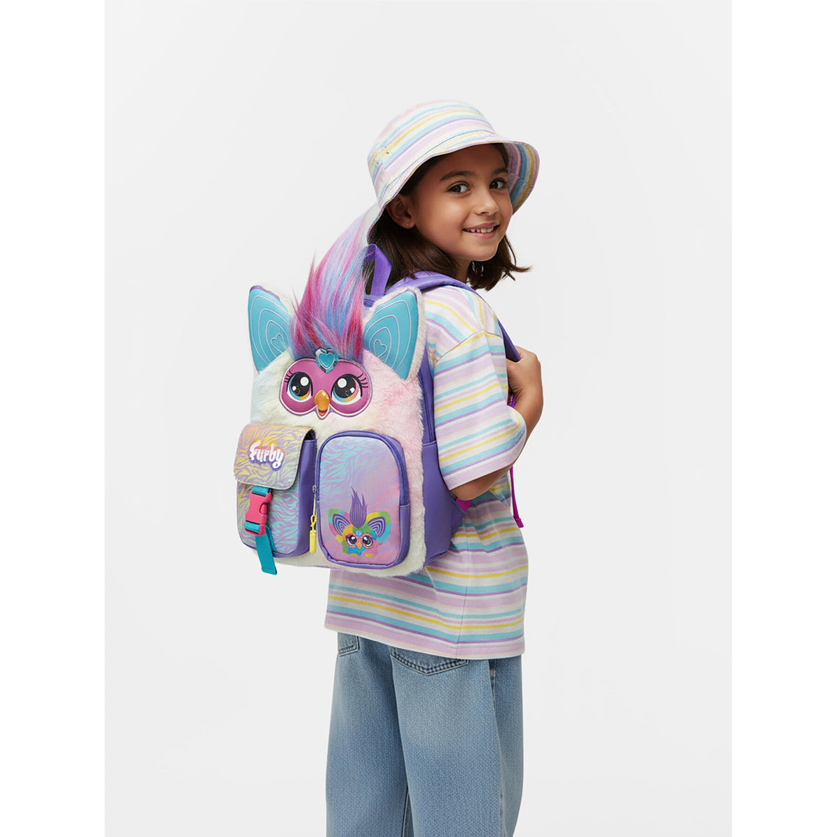 Furby School Backpack for School Girl Purple 5907964261452 Packaging status original