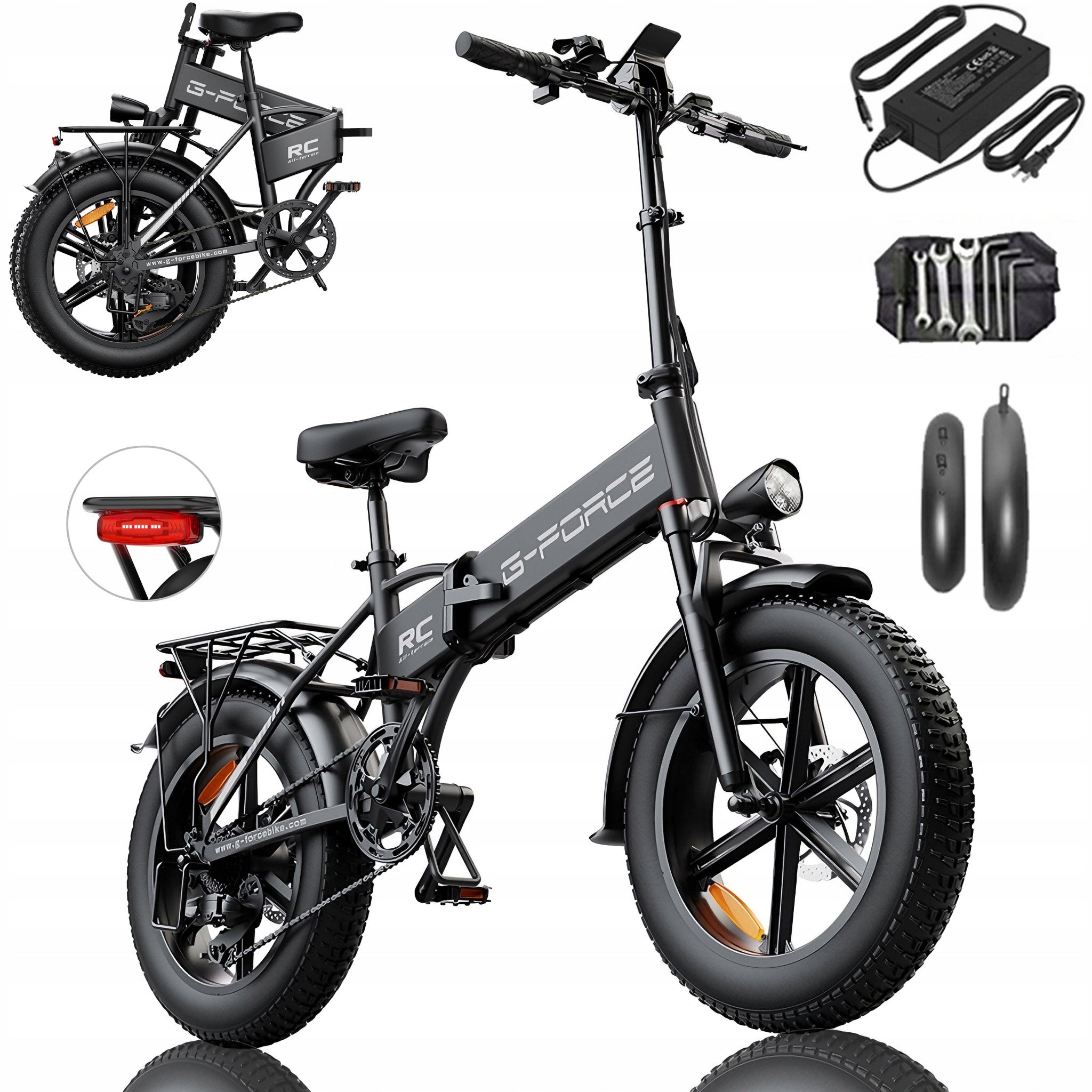 G-FORCE RC Electric Vehicle 1000W 45km/h 48V 15Ah 80km 20" Tyre
