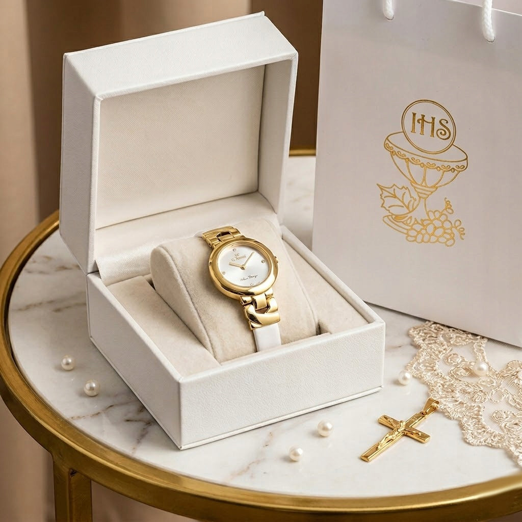 G.ROSSI watch COMMUNION GIFT for a girl Model Zegarek dziecięcy TARITA na komunię zestaw