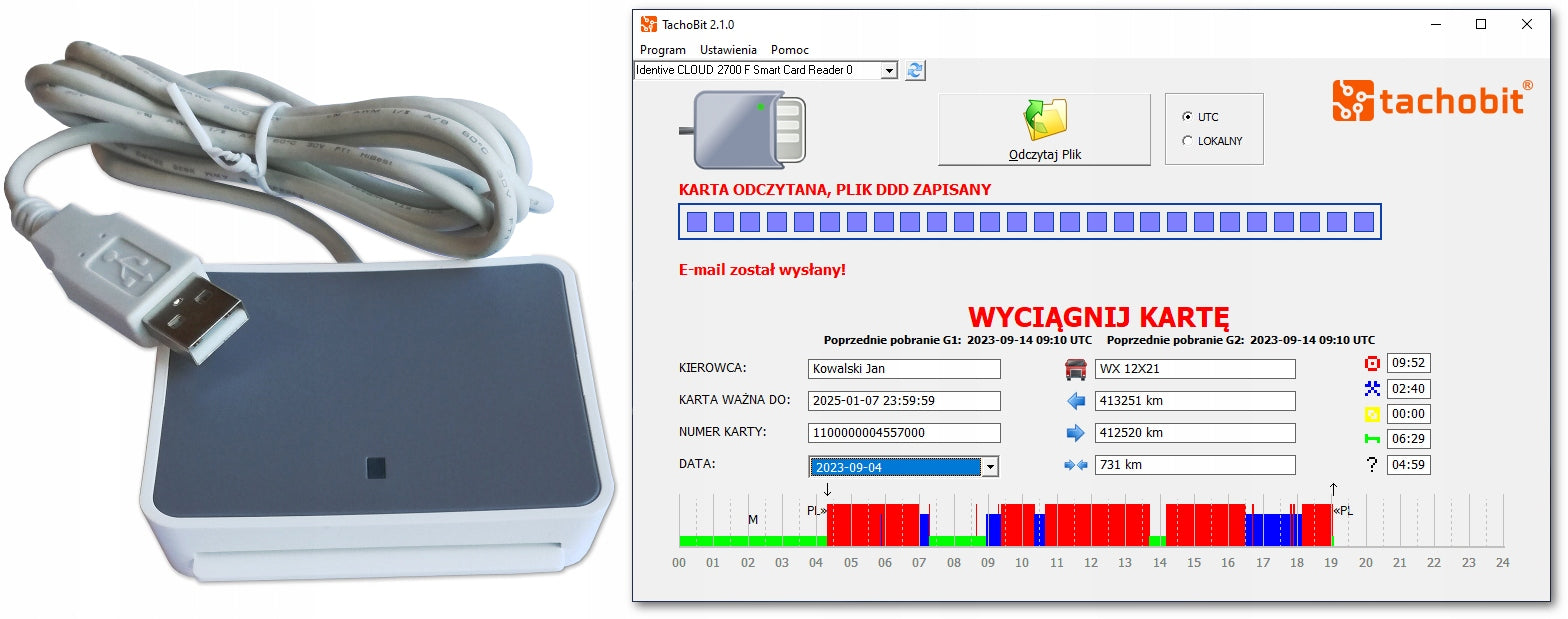 G2v2 driver card reader and TachoBit program