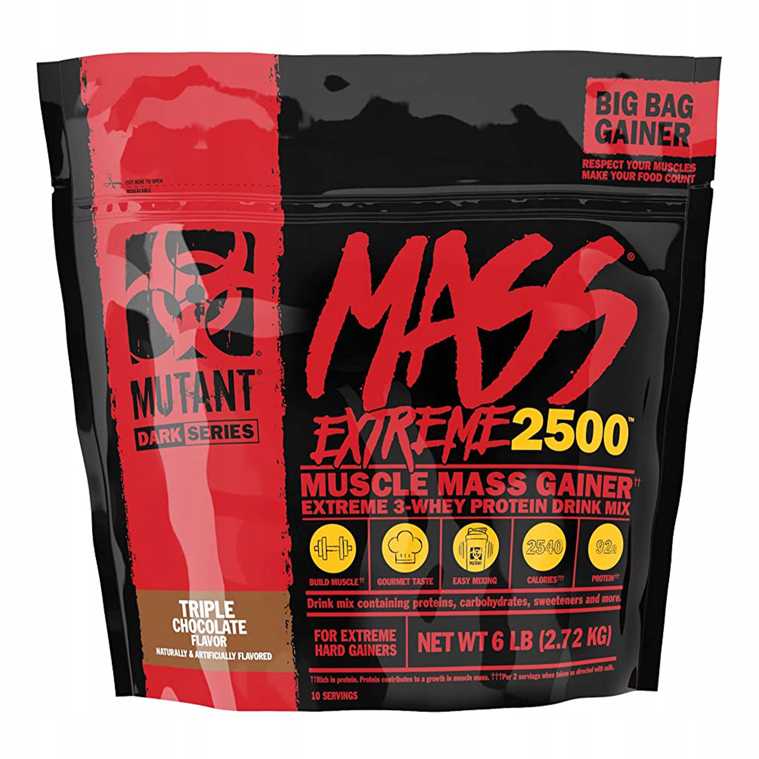 GAINER PROTEIN CARBOHYDRATES MUTANT mass Extreme 2720g Triple Chocolate