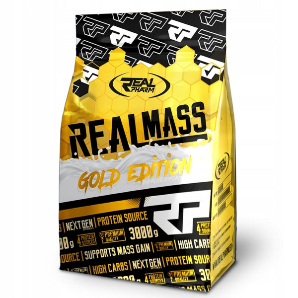 GAINER PROTEIN CARBOHYDRATES Real Mass Gold Edition Gainer 3kg Cookie Expiration date at least six months from the date of purchase
