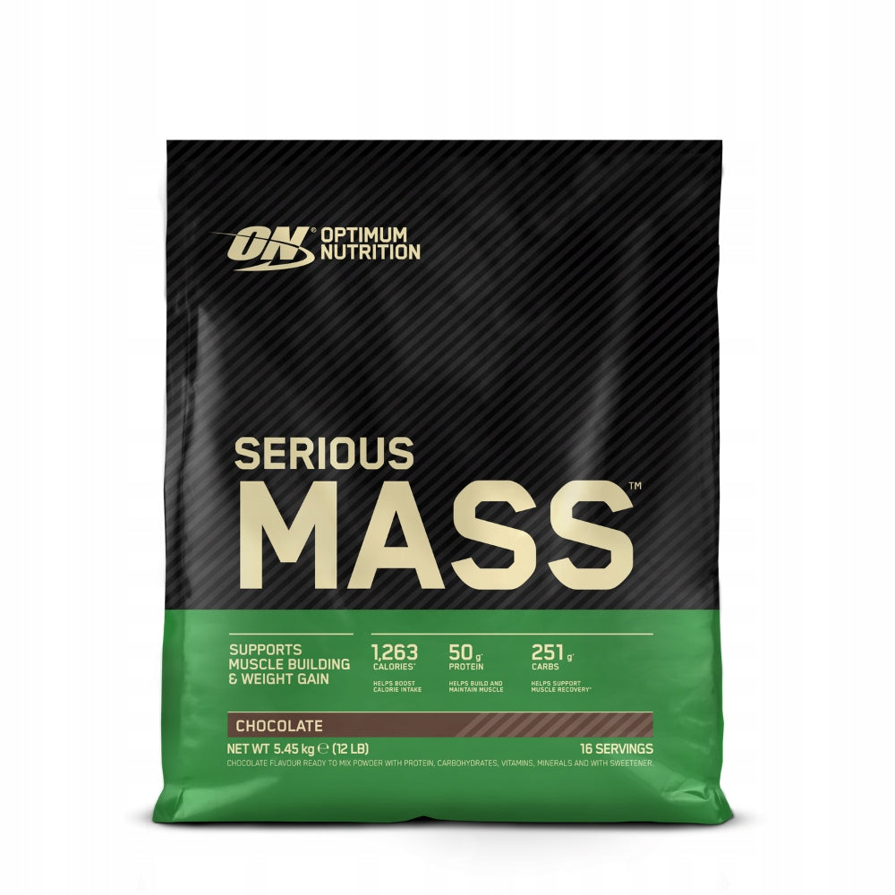 GAINER SERIOUS MASS MUSCLES AND MASS - Optimum Nutrition 5450g chocolate