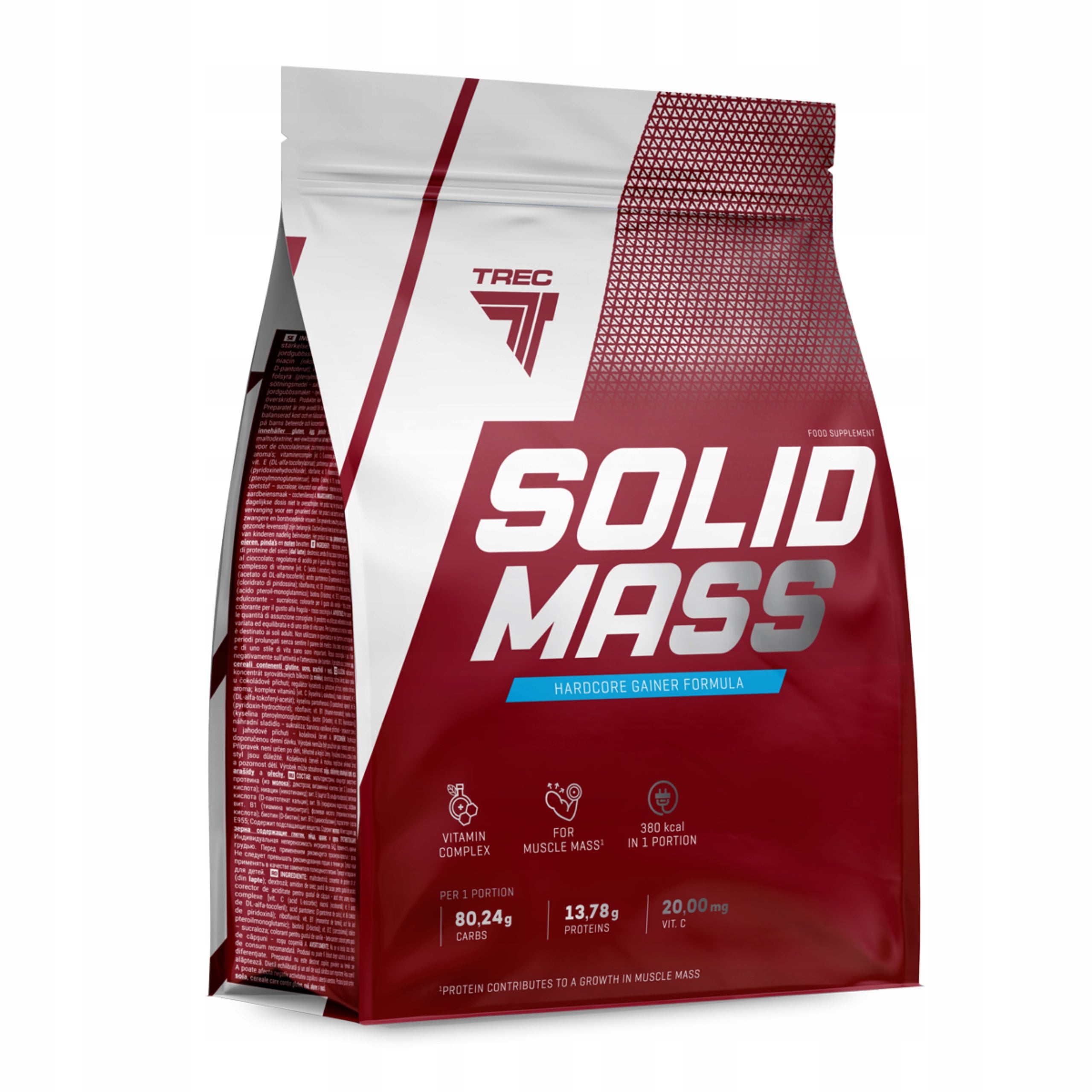 GAINER TREC SOLID MASS 5800g CARBOHYDRATE PROTEIN 5,8 kg EAN (GTIN) 5901828342813