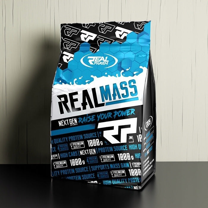GAINER for mass CARBOHYDRATE PROTEIN 1KG Real Mass 1000g Vanilla Almond Manufacturer code 55
