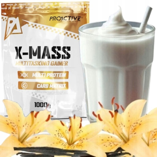 GAINER powder CARBOHYDRATE PROTEIN ProActive X-MASS Vanilla 1kg x 6 pcs. Expiration date not specified