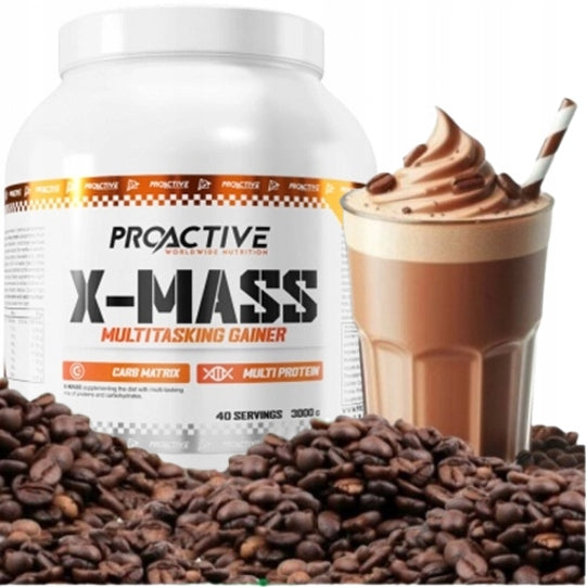 GAINER powder protein carbohydrates ProActive X-MASS 3000g latte