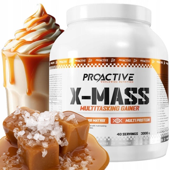 GAINER powder protein carbohydrates ProActive X-MASS SALTY CARAMEL 3000g