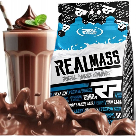 GAINER protein carbohydrates Real Pharm Real Mass CHOCOLATE 6800g