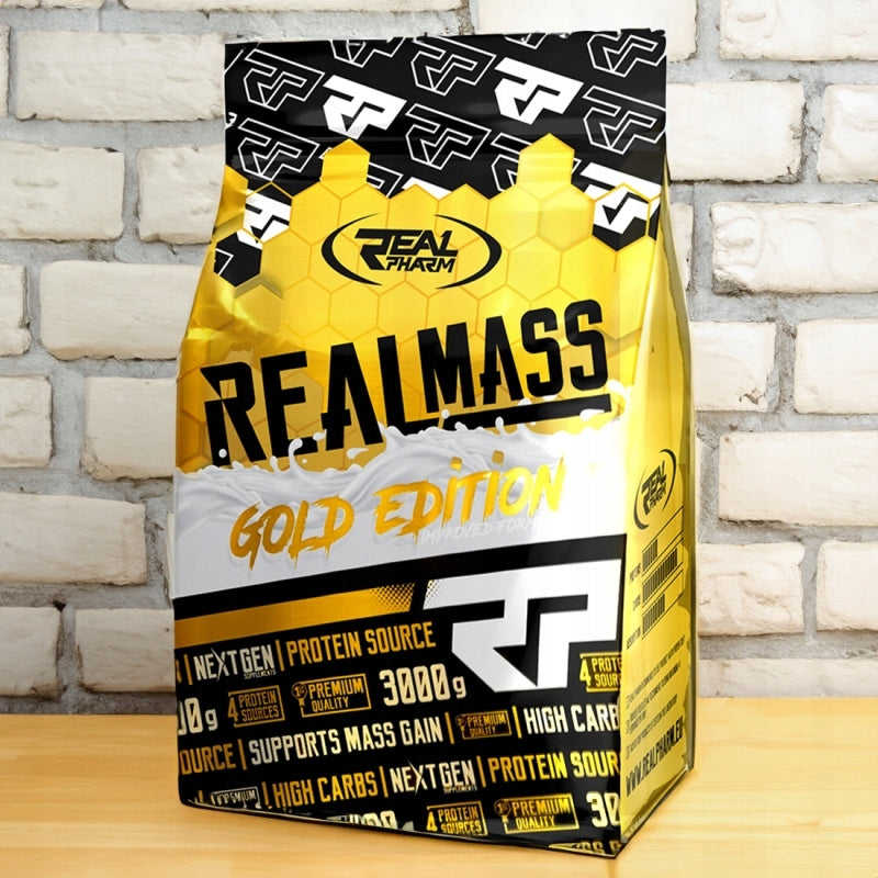 GAINER protein carbohydrates Real Pharm Real Mass protein 3kg Banana Expiration date at least six months from the date of purchase