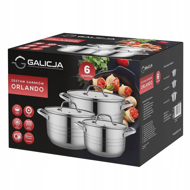 GALICIA28069 - POT SET NDZ ORLANDO 6 ele. Brand Galicja