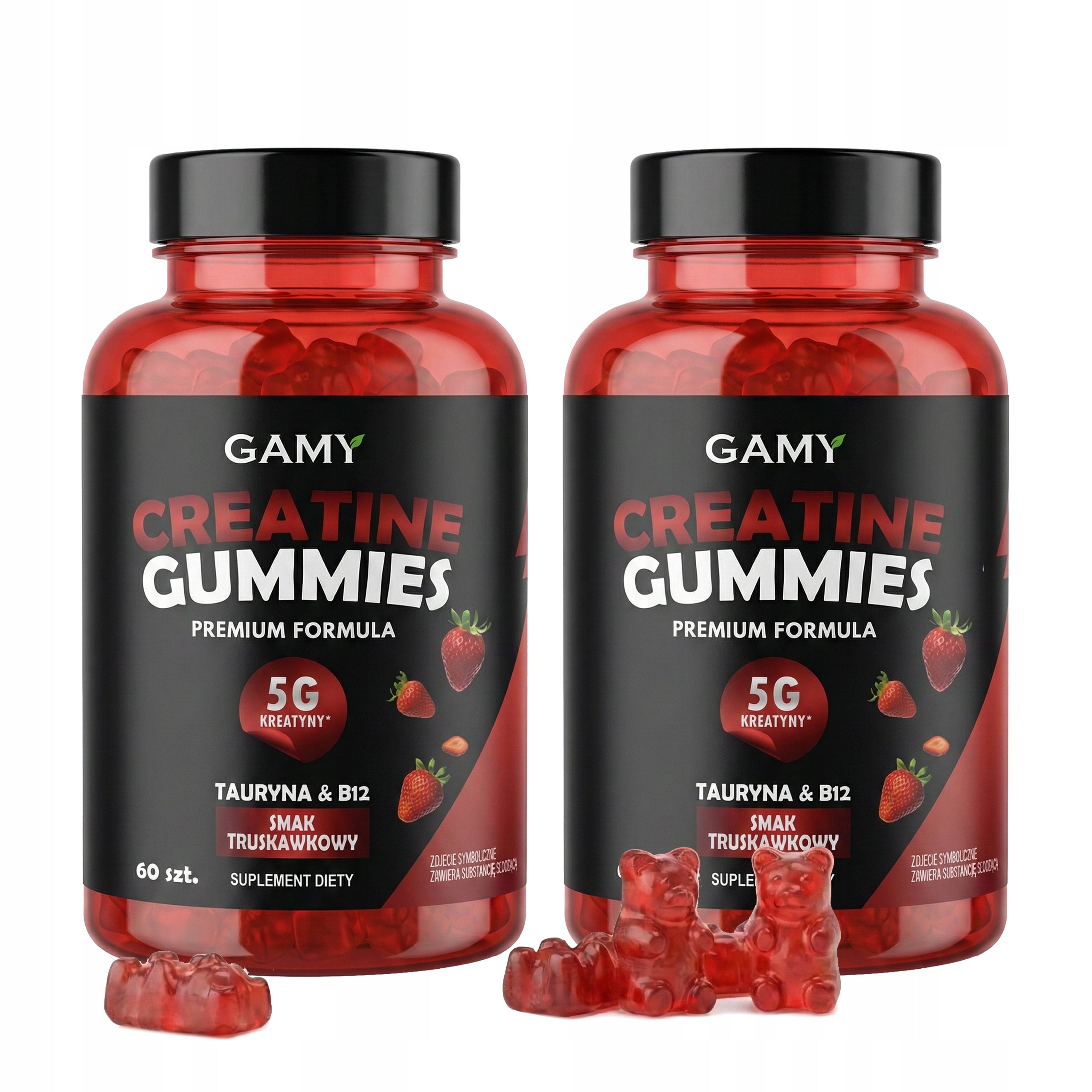 GAMES CREATINE Jelly 120 pieces Monohydrate STRONG Performance Strength TAURINE B12